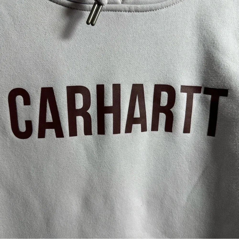 Women’s Carhartt Light Lilac Pullover Hoodie, size Medium - Picture 3 of 7